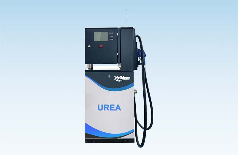 What are the main components of a urea dispenser?